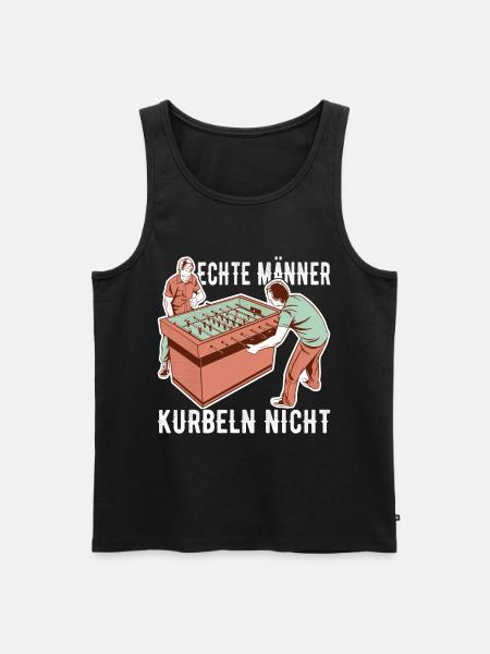 Tischfussball Tischkicker - Männer Premium Bio Tank Top - Schwarz