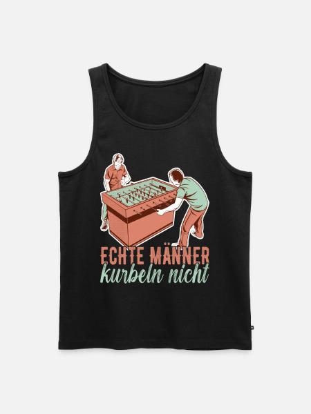 Tischfussball Tischkicker - Männer Premium Bio Tank Top - Schwarz