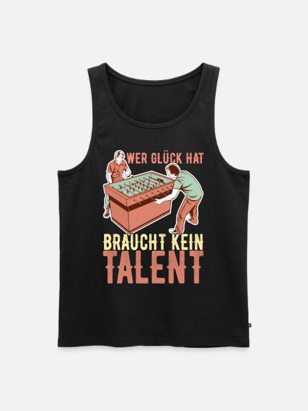 Tischfussball Tischkicker - Männer Premium Bio Tank Top - Schwarz