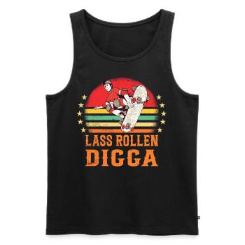 Skateboarder Skateboarding Skaten Skater - Männer Premium Bio Tank Top - Schwarz - Vorne - Michal (187cm)