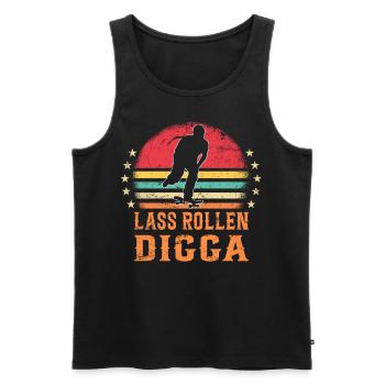 Skateboarder Skateboarding Skaten Skater - Männer Premium Bio Tank Top - Schwarz - Vorne - Michal (187cm)