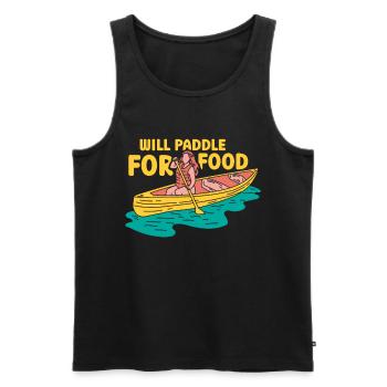 Paddeln Für Essen Hobby Kajakfahren Kayak Kajak - Männer Premium Bio Tank Top - Schwarz - Vorne - Michal (187cm)