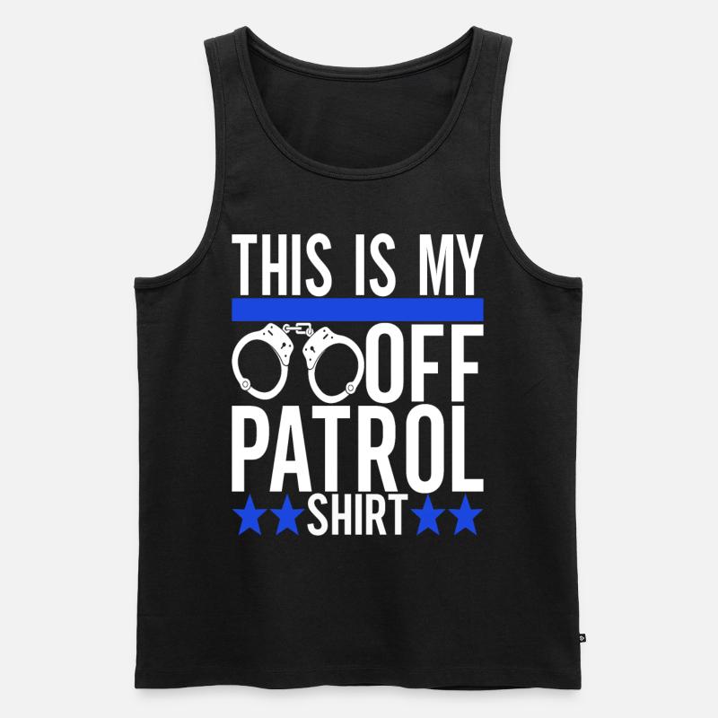 Polizei Polizist - Männer Premium Bio Tank Top - Schwarz