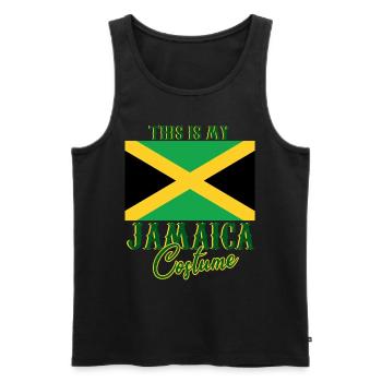 Jamaika Kostüm Jamaica - Männer Premium Bio Tank Top - Schwarz - Vorne - AI Model Male 178 light (178cm)