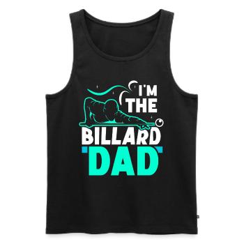 Je suis le billard Billard-Papa Billard Pool - Débardeur bio Premium Homme - noir - Devant - Michal (187cm)