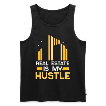 Immobilien Sind Mein Geschäft Immobilienmakler - Männer Premium Bio Tank Top - Schwarz - Vorne - Michal (187cm)