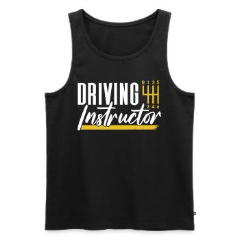 Driving instructor Driving school Learner driving lesson - Men's Premium Organic Tank Top - black - Front - Michal (187cm)