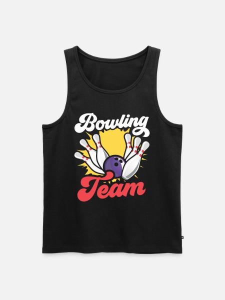 Bowling Team Hobby Bowler Mannschaft - Men's Premium Organic Tank Top - black