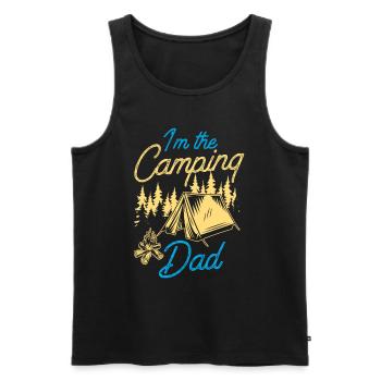 Ich Bin Der Camping Papa Camp Campen Camper - Männer Premium Bio Tank Top - Schwarz - Vorne - AI Model Male 178 light (178cm)