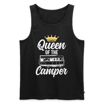 Queen of the camper camping camping camper - Men's Premium Organic Tank Top - black - Front - Michal (187cm)