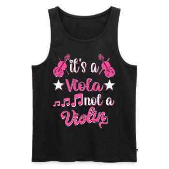 Violine Musik Geige Violinspieler Musikerin - Männer Premium Bio Tank Top - Schwarz - Vorne - AI Model Male 178 light (178cm)