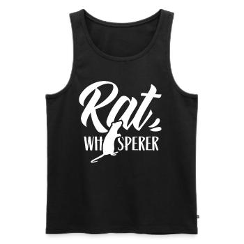 Rattenflüsterer Ratte Flüsterer Tier Ratten Süß - Männer Premium Bio Tank Top - Schwarz - Vorne - AI Model Male 178 light (178cm)