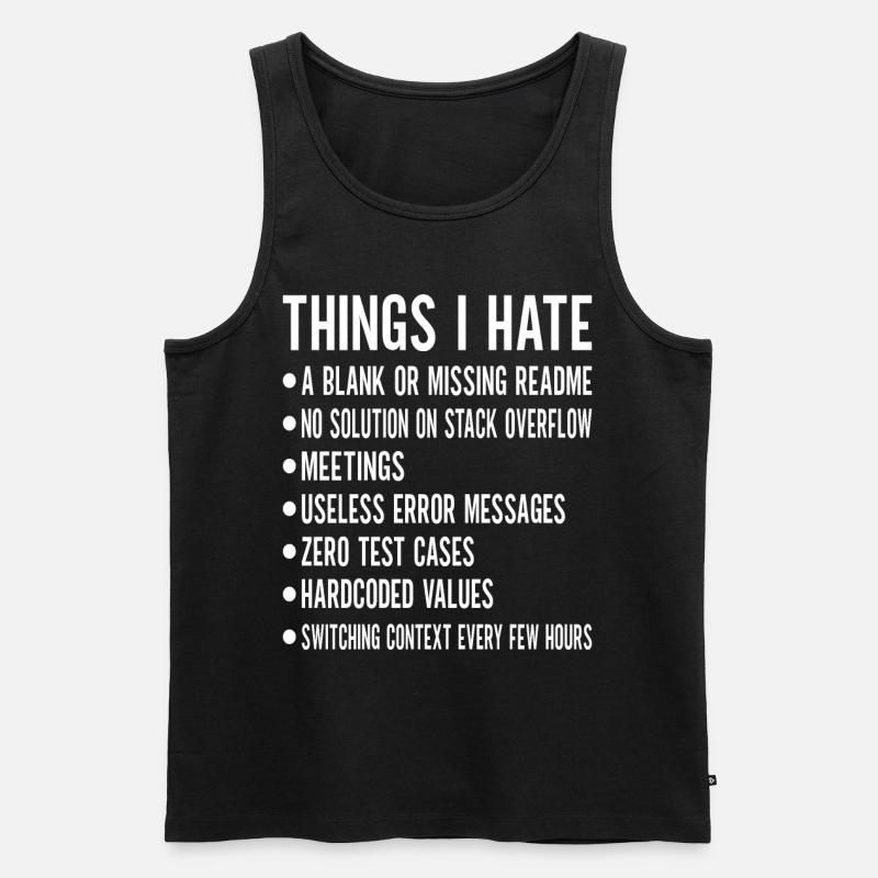 Programmer Computer Scientist - Men's Premium Organic Tank Top - black