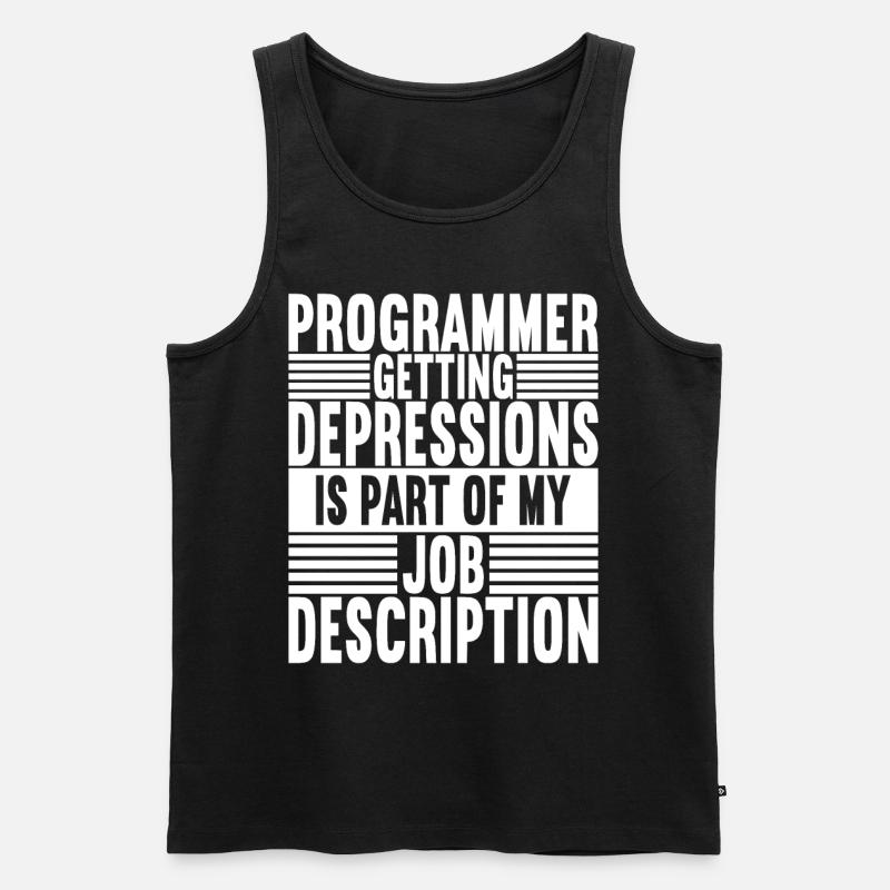Programmer Computer Scientist - Men's Premium Organic Tank Top - black