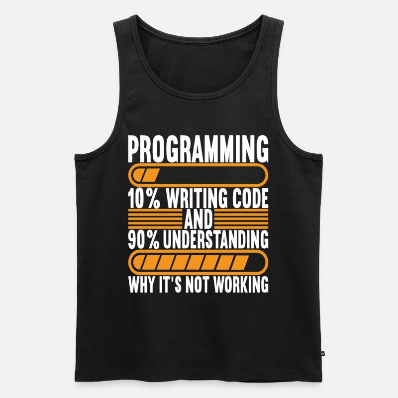 Programmer Computer Scientist - Men's Premium Organic Tank Top - black