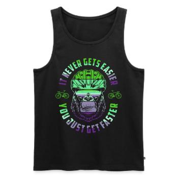 Untitled Project 60 - Men's Premium Organic Tank Top - black - Front - AI Model Male 178 light (178cm)