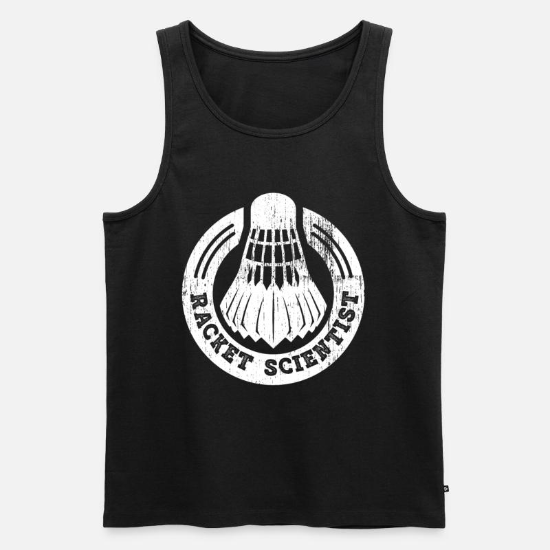 Thug Scientist Racket Scientist - Débardeur bio Premium Homme - noir