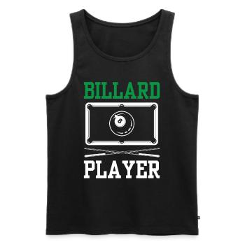 Billiard Player Lovers Pool Billards - Débardeur bio Premium Homme - noir - Devant - Michal (187cm)