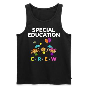 Special education Special education Promoting special needs - Men's Premium Organic Tank Top - black - Front - AI Model Male 178 light (178cm)