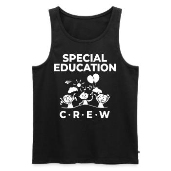 Special education Special education Promoting special needs - Men's Premium Organic Tank Top - black - Front - AI Model Male 178 light (178cm)