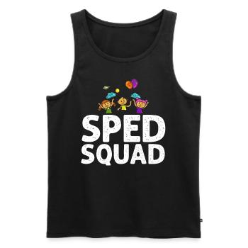 Special education Special education Promoting special needs - Men's Premium Organic Tank Top - black - Front - AI Model Male 178 light (178cm)