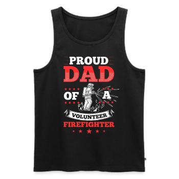 Volunteer Firefighter Firefighter Volunteers - Men's Premium Organic Tank Top - black - Front - Michal (187cm)