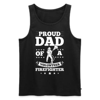 Volunteer Firefighter Firefighter Volunteers - Men's Premium Organic Tank Top - black - Front - Michal (187cm)