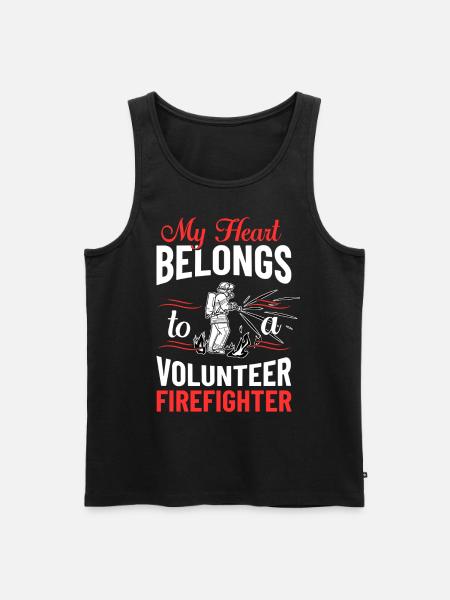 Volunteer Firefighter Firefighter Volunteers - Men's Premium Organic Tank Top - black