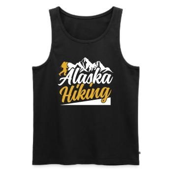Alaska Randonnée Nature Hiker Hike - Débardeur bio Premium Homme - noir - Devant - AI Model Male 178 light (178cm)