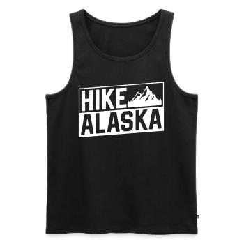 Wanderungen In Alaska Wanderer Wanderung Wandern - Männer Premium Bio Tank Top - Schwarz - Vorne - AI Model Male 178 light (178cm)