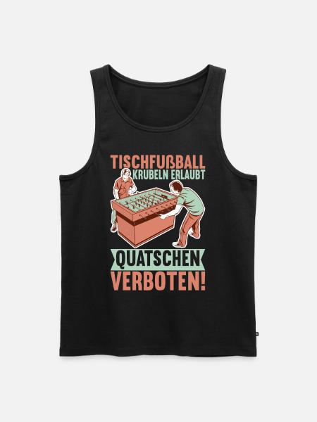 Tischfussball Tischkicker - Männer Premium Bio Tank Top - Schwarz
