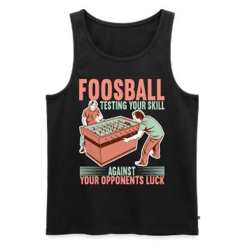 Tischfussball Tischkicker - Männer Premium Bio Tank Top - Schwarz - Vorne - AI Model Male 178 light (178cm)