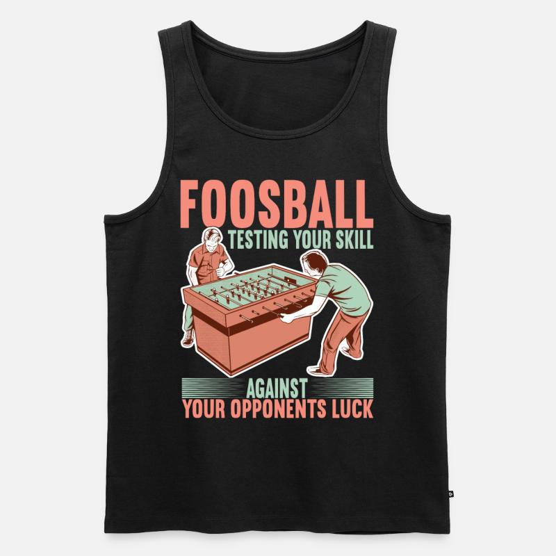 Tischfussball Tischkicker - Männer Premium Bio Tank Top - Schwarz