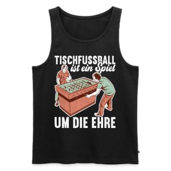Tischfussball Tischkicker - Männer Premium Bio Tank Top - Schwarz - Vorne - Michal (187cm)