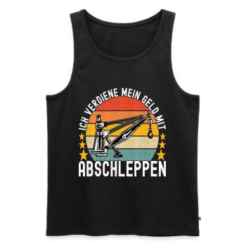 Abschleppwagen Abschleppdienst - Männer Premium Bio Tank Top - Schwarz - Vorne - AI Model Male 178 light (178cm)