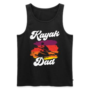 Kayak Père Hobby Kayak Kayak - Débardeur bio Premium Homme - noir - Devant - Michal (187cm)