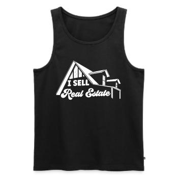 I Sell Real Estate Real Estate Agents Houses - Men's Premium Organic Tank Top - black - Front - Michal (187cm)