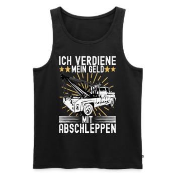 Abschleppwagen Abschleppdienst - Männer Premium Bio Tank Top - Schwarz - Vorne - AI Model Male 178 light (178cm)