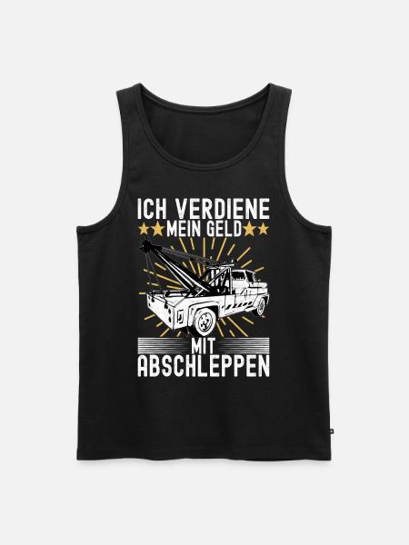 Abschleppwagen Abschleppdienst - Männer Premium Bio Tank Top - Schwarz