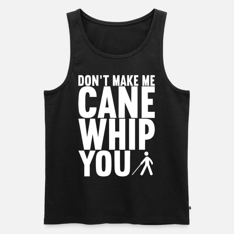 Blind Sehbehinderung - Männer Premium Bio Tank Top - Schwarz