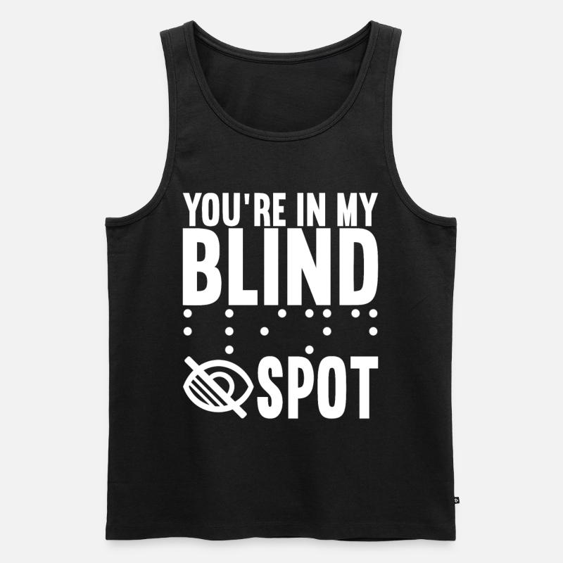 Blind Sehbehinderung - Männer Premium Bio Tank Top - Schwarz