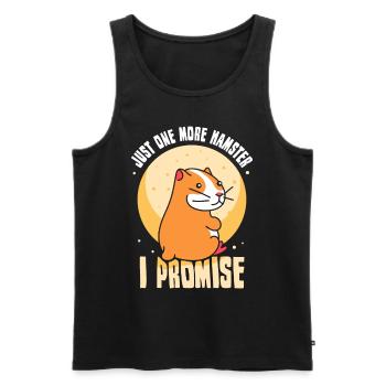 Nur Noch Ein Hamster Versprochen Haustier Besitzer - Männer Premium Bio Tank Top - Schwarz - Vorne - Michal (187cm)