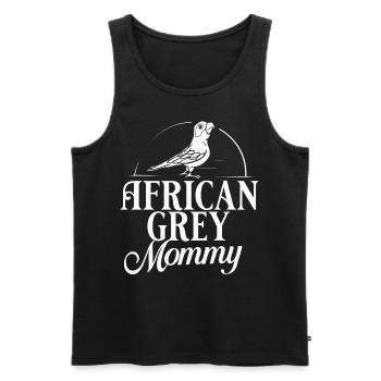 Perroquet gris d’Afrique oiseau perroquet Afrique - Débardeur bio Premium Homme - noir - Devant - Michal (187cm)