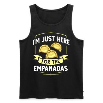 Empanada Argentine Dumpling Espagne - Débardeur bio Premium Homme - noir - Devant - Michal (187cm)