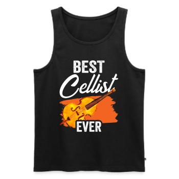 Bester Cellist Aller Zeiten Musiker Cello Cellos - Männer Premium Bio Tank Top - Schwarz - Vorne - Michal (187cm)