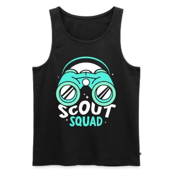 Scout Team Scouting Tent Camp Clan - Débardeur bio Premium Homme - noir - Devant - Michal (187cm)