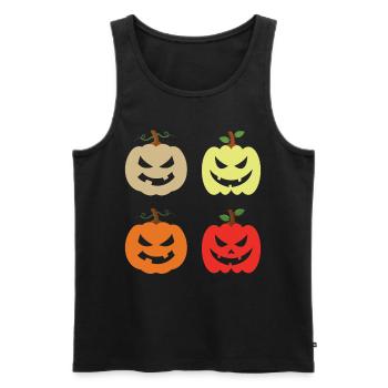 Cute Pumpkins - Men's Premium Organic Tank Top - black - Front - Michal (187cm)