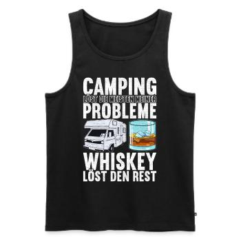 Camping Wohnmobil - Männer Premium Bio Tank Top - Schwarz - Vorne - Michal (187cm)