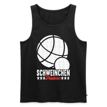 Boule Boulespieler - Männer Premium Bio Tank Top - Schwarz - Vorne - Michal (187cm)