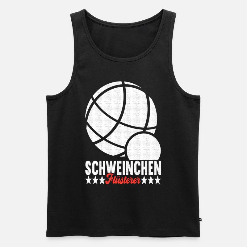 Boule Boulespieler - Männer Premium Bio Tank Top - Schwarz